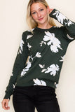 Floral Printed Long Sleeve Pullover