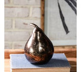 5.5" Antique Brass Deco Pear