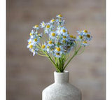 11" Mini Blue Daisy Bunch
