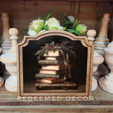 Provincial Christmas Books Framed Art