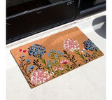 29.5" X 17.75" Garden Flowers Doormat