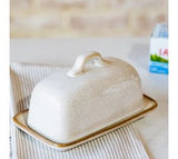 Latte Splatter Butter Dish