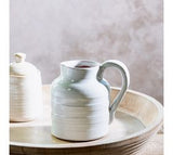 5" White Rib Pitcher