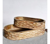 CARVED WOOD TRAY