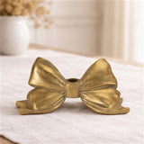 Bow Taper Candle Holder 5"