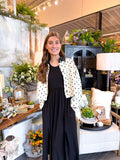 Polka Dot Contrast Jacket