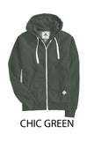 Solid Fleece Zip-up Hoodie Jackets With Pockets