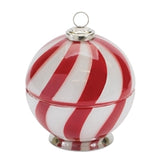 Ornament Box 4.75"d X 5.25"h Glass/brass