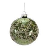 Ball Ornament 4"D Glass