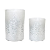 Candle Holder 3.75"d X 5"h, 4.5"d X 7"h Glass