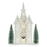 Led Church Silhouette 20.5"h Mdf/plastic 3 Aa Batteries Not Included/usb Cord Included 6 Hr Timer