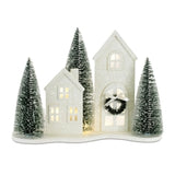 Led House Silhouette 9.5"H Mdf/Plastic 3 Aa Batteries Not Included/Usb Cord Included 6 Hr Timer