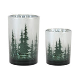 Candle Holder 3.75"d X 5"h, 4.5"d X 7"h Glass