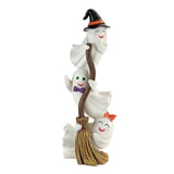 Ghost Trio with Broom 15.75"