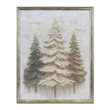 Triple Textured Tree Print 16l X 20h Paper/plastic