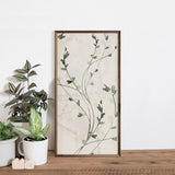 Botanical Panel 3 Thin Vines By Nina Blue - 12x24