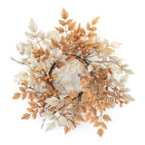 Fall Leaf Candle Ring 18d Polyester (fits A 6 Candle)