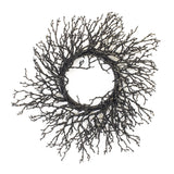 Halloween Twig Wreath 16d Plastic