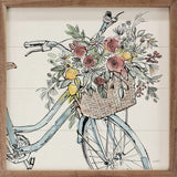 Farmhouse Flea Market Floral Bike By Anne Tavolett