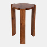 ACCENT TABLE, BROWN