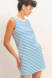 Striped Sleeveless Mini Dress