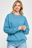 Fleece Relaxed Fit Crew Neck Sweatshirt