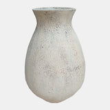 TERRACOTTA ORGANIC VASE,  IVORY