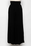 Heavy Gauze Wide Smock Waist Wide Leg Pants