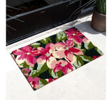 29.5" X 17.75" Tropical Flowers Doormat