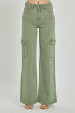 High Rise Wide Leg Cargo Pants