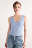 Layered V-neck Side Ruched Bodysuit