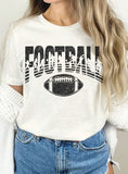 Football Player Silhouette Graphic T-shirt