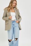 Solid Oversized Blazer