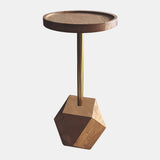 MINIMALIST ACCENT TABLE, BROWN
