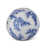 4" Blue & White Ceramic Chinoiserie Ball