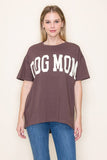 Dog Mom Oversized Graphic Top