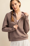 Quarter Zip Hoodie Jacket