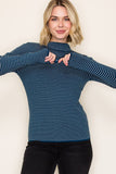 Pinstripe Pullover Sweater