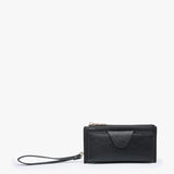 Kyla Rfid Wallet W/ Snap Closure | Black
