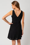 Sleeveless Back V Neck Dress