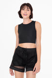 Cropped Fitted Muscle Tee