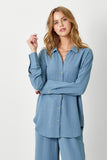 Textured Button Down Shirt