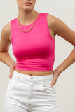 Reversible Knit Cropped Tank Top