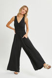 Ruched Sleeveless Jumpsuit