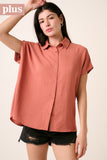 Airflow Button Down Dolman Sleeve Shirt