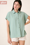 Airflow Button Down Dolman Sleeve Shirt