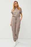 Ultra Soft Jogger Style Tencel Pants with Cargo Pockets