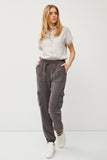 Ultra Soft Jogger Style Tencel Pants with Cargo Pockets
