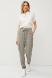 Jogger Tencel Pants With Cargo Pockets