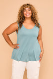 Soft and Breezy Scoop Neck Sleeveless Top